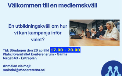 Medlemskväll om val-arbete